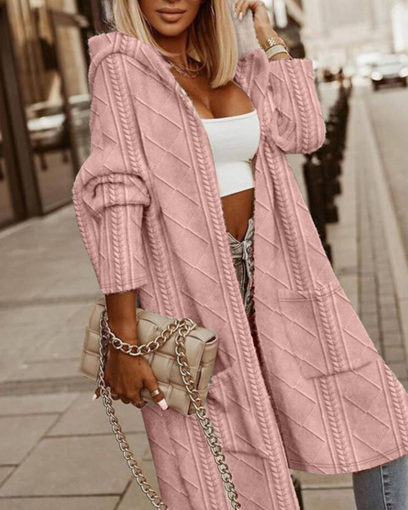 Weber™ Langer Cardigan mit Kapuze