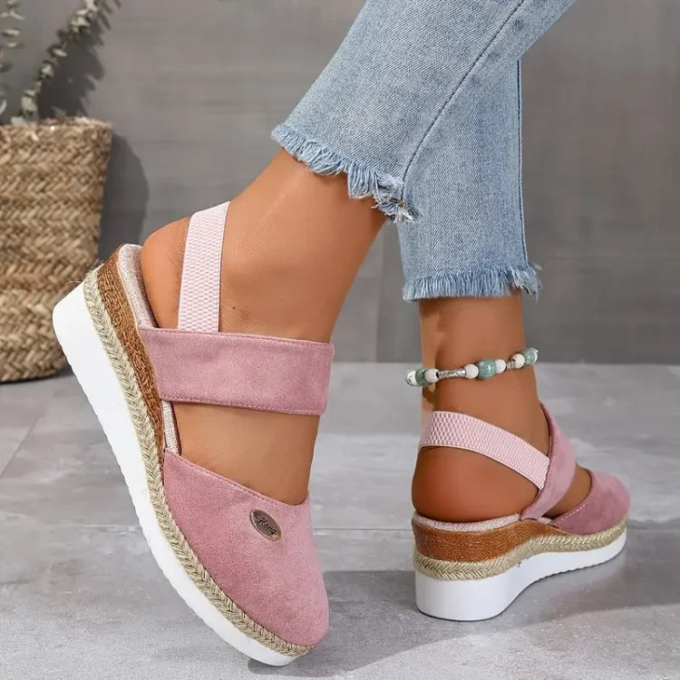 Weber™ | Antonia - Orthopädische Sandalen mit Absatz, Atmungsaktiv und Entspannend