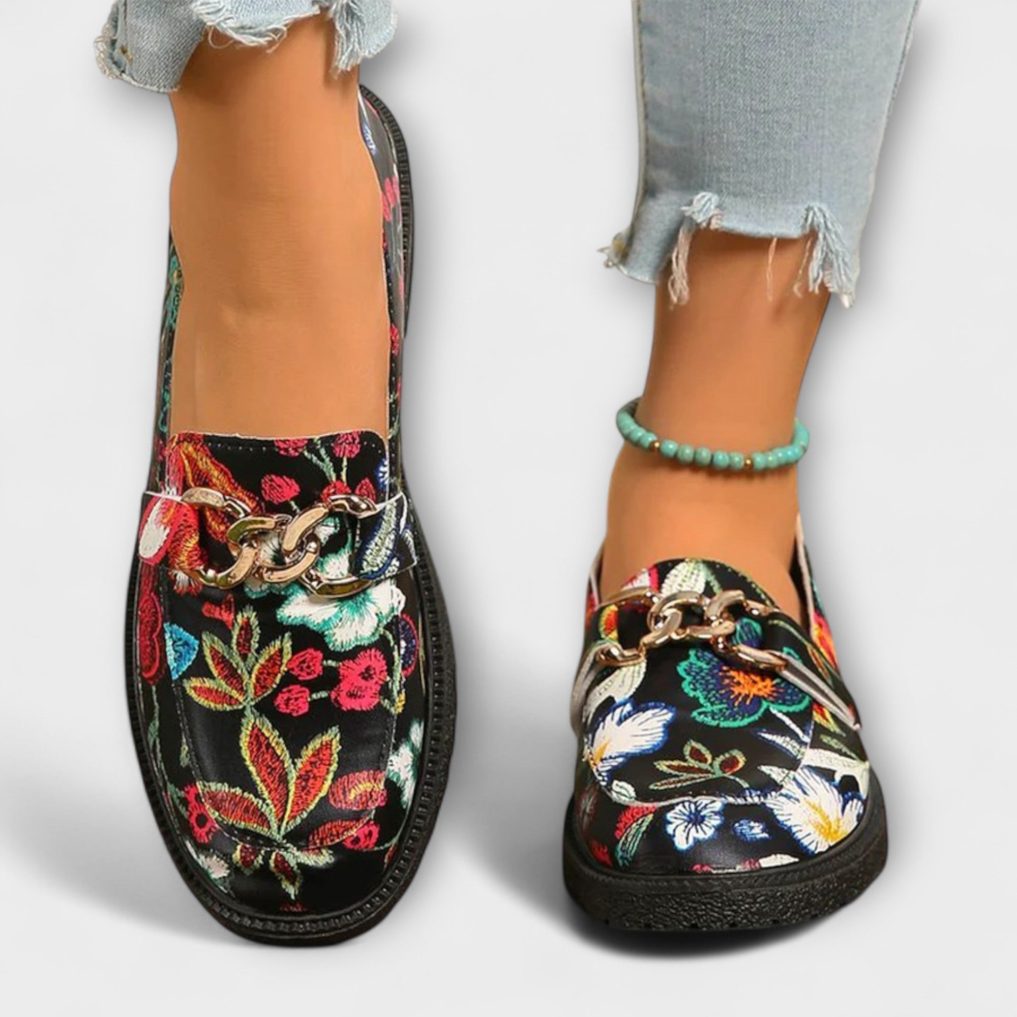 Weber™ | Orla – Mehrfarbige Loafer mit Blumenmuster