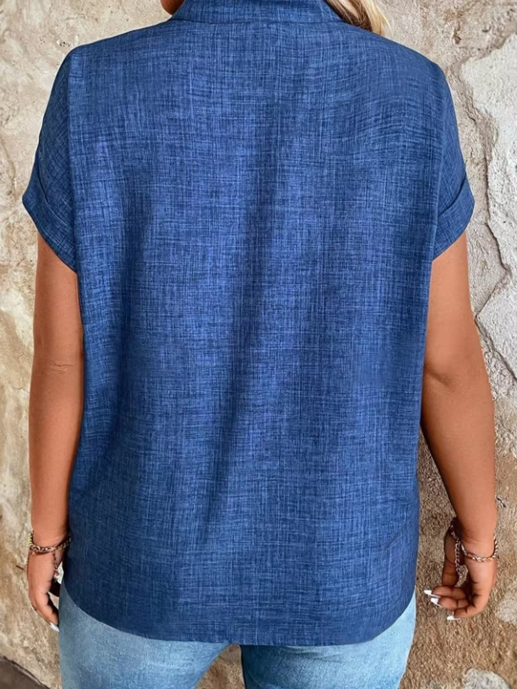 Weber™ | Elinor – Bluse mit weichem Fall und lässigem V-Ausschnitt