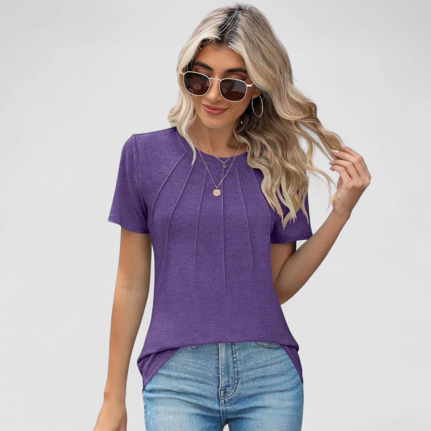 Weber™ | Noelie – Kurzarm-Shirt mit Nahtdetails