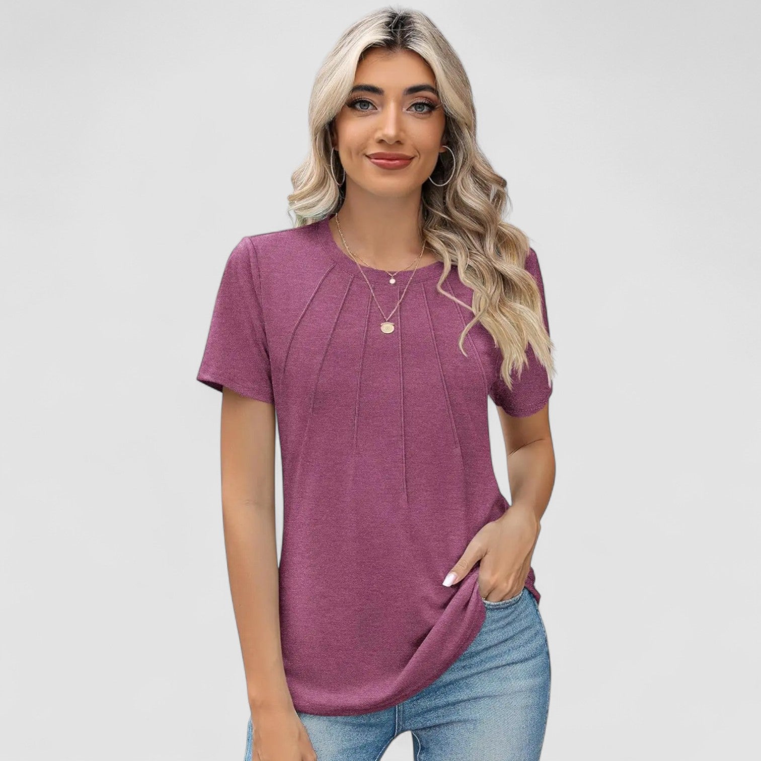 Weber™ | Noelie – Kurzarm-Shirt mit Nahtdetails