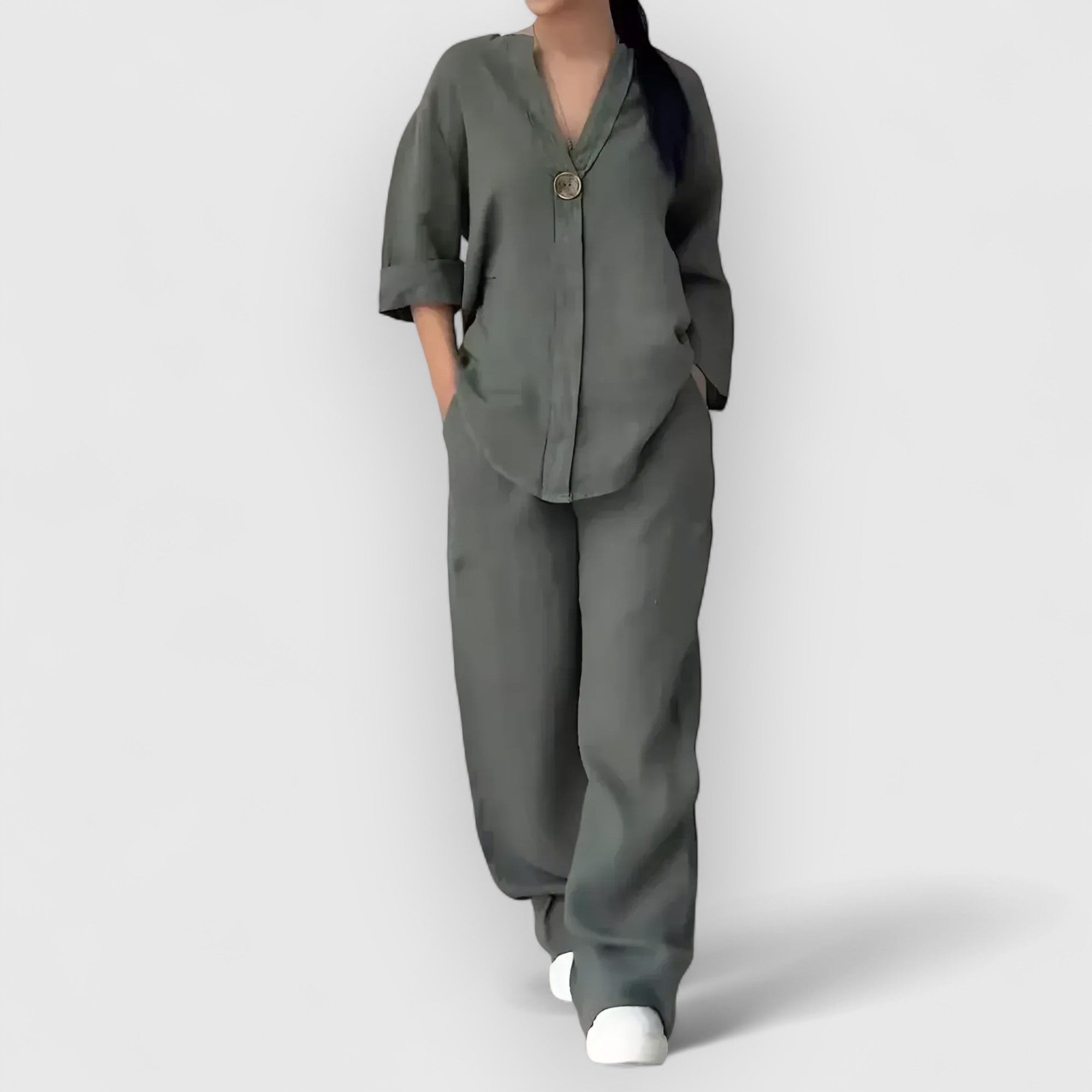 Weber™ | Margherita – Zweiteiliges Leinenmischset im lässigen, eleganten Stil