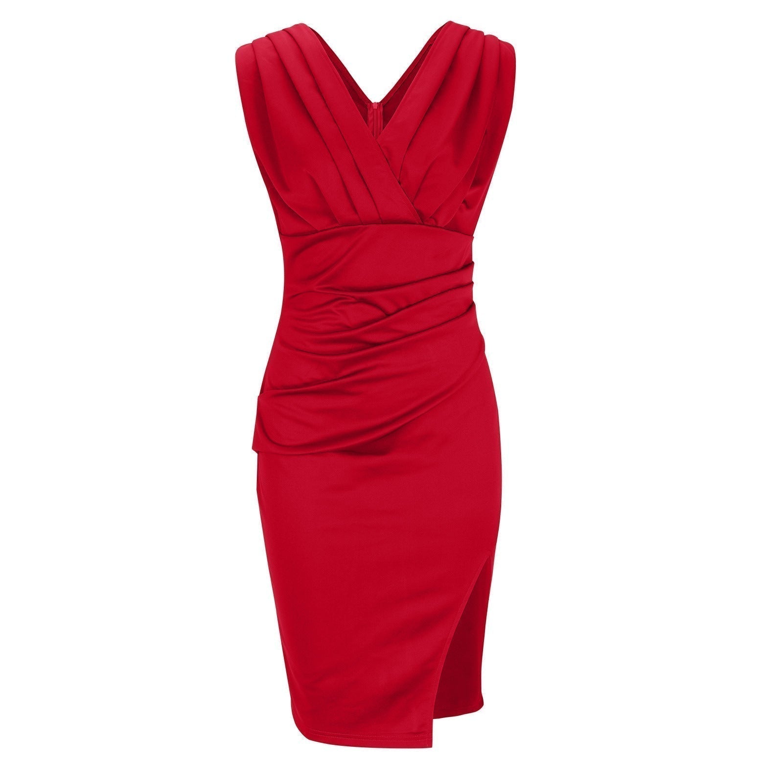 Weber™ | Figurbetontes Kleid mit V-Ausschnitt und Schlitz