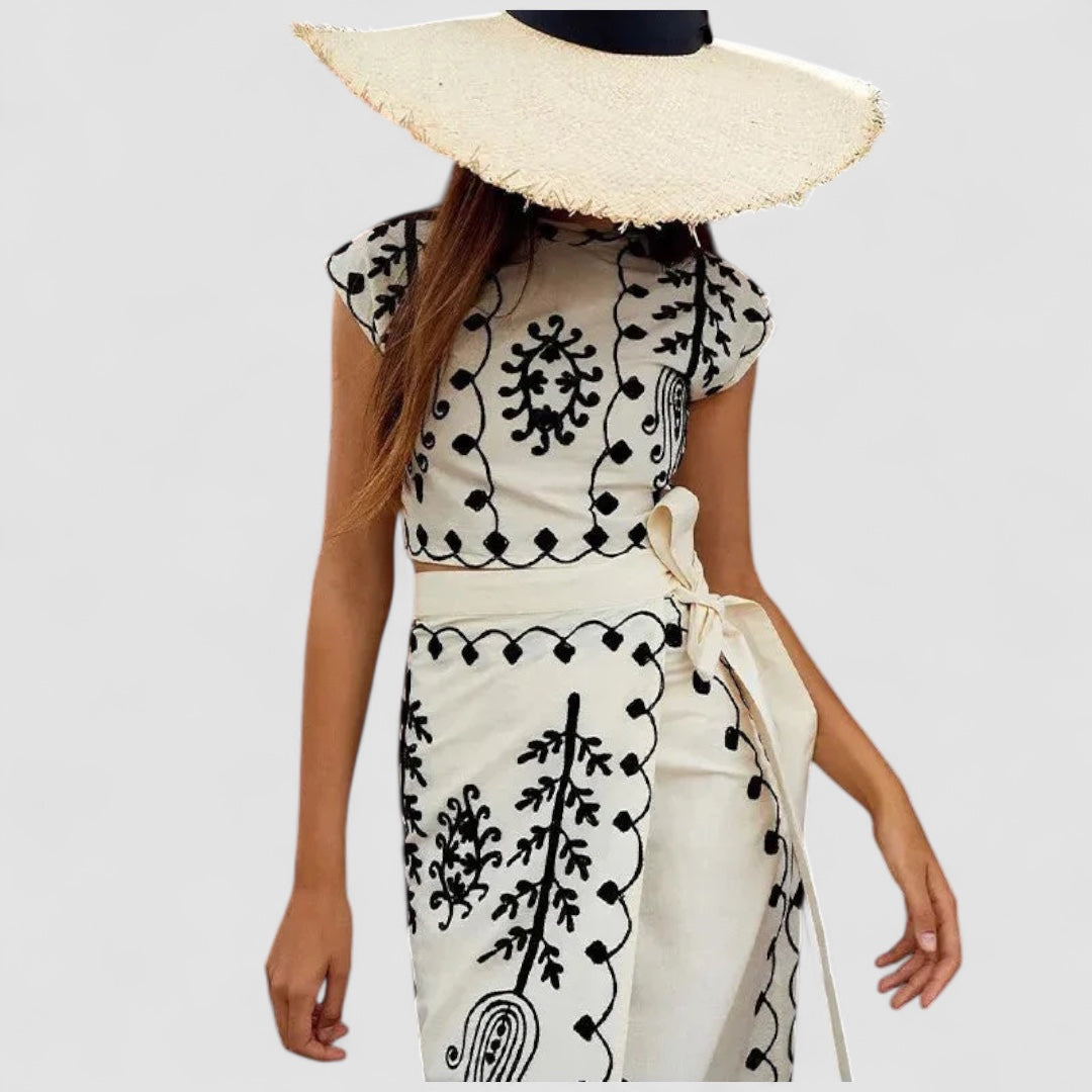 Weber™ | Camilla - Bedruckte Bluse und Rock