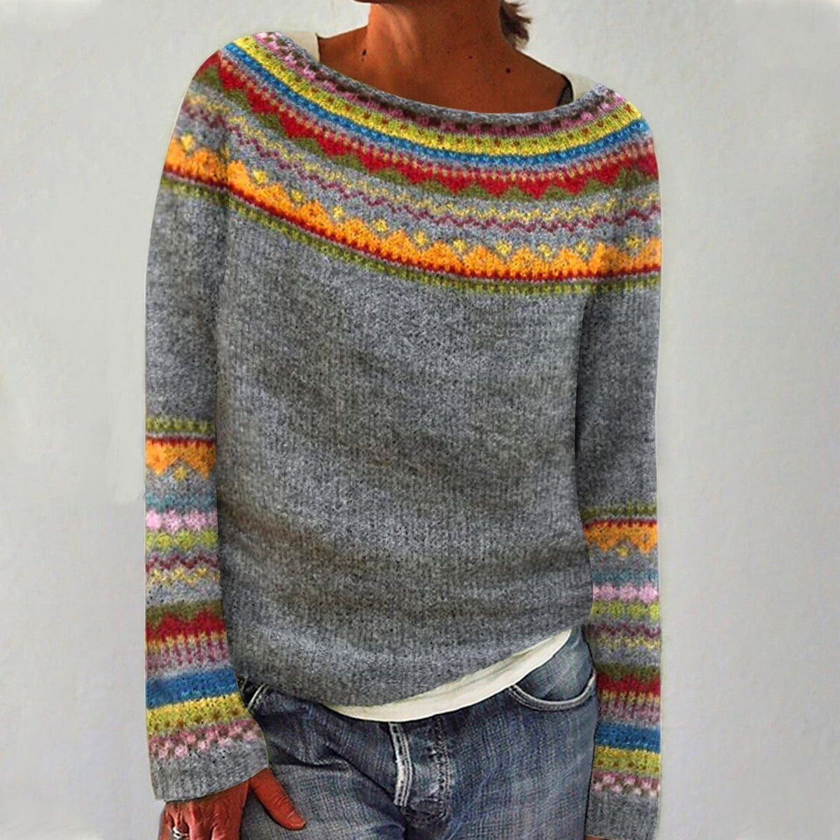 Weber™ | Amelia - Bequemer Retro-Pullover
