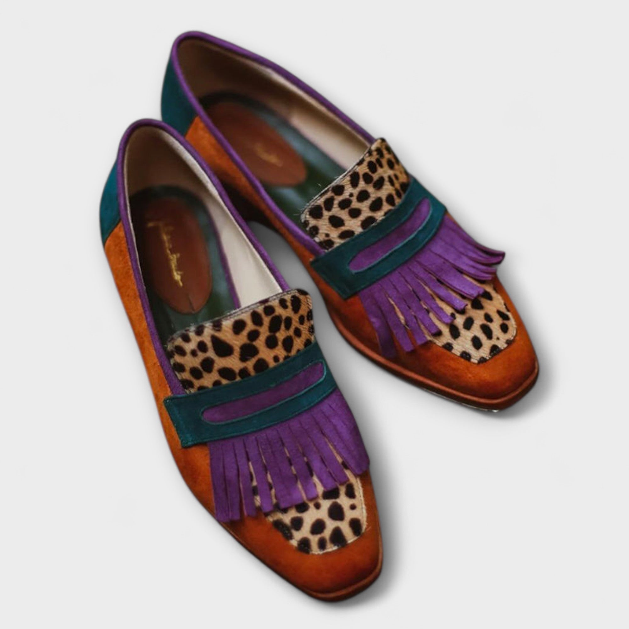 Weber™ | Fallon – Brauner Loafer mit Leopardenmuster