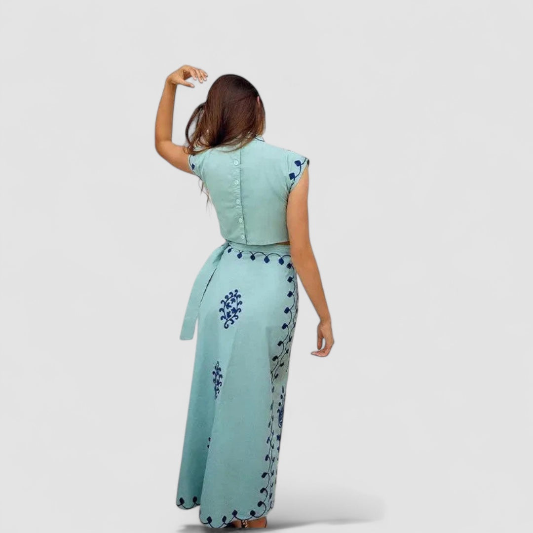 Weber™ | Camilla - Bedruckte Bluse und Rock