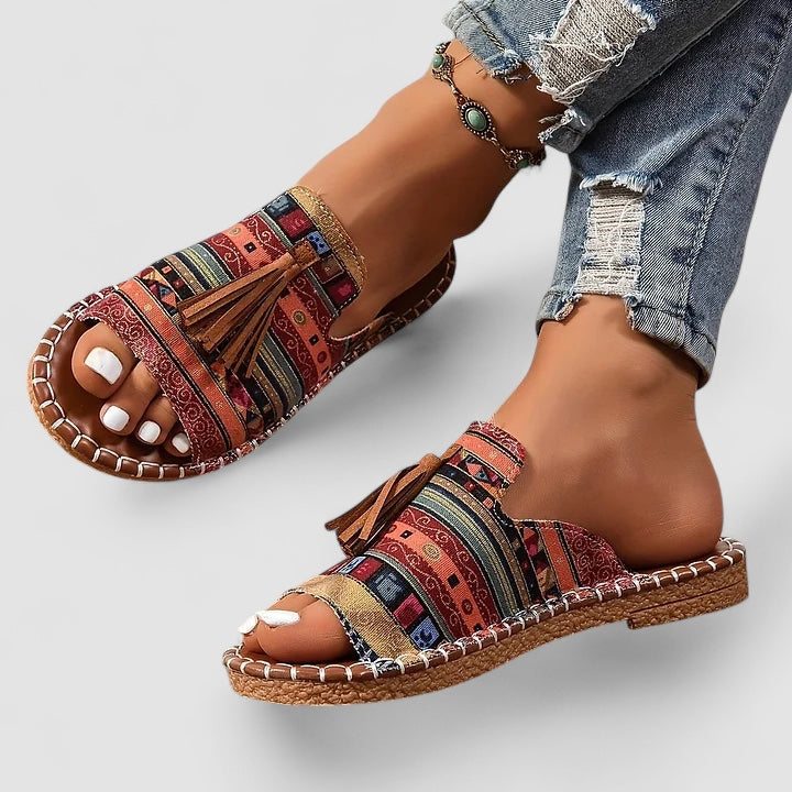 Weber™ | Leena - Bequeme und Flache Orthopädische Sandalen