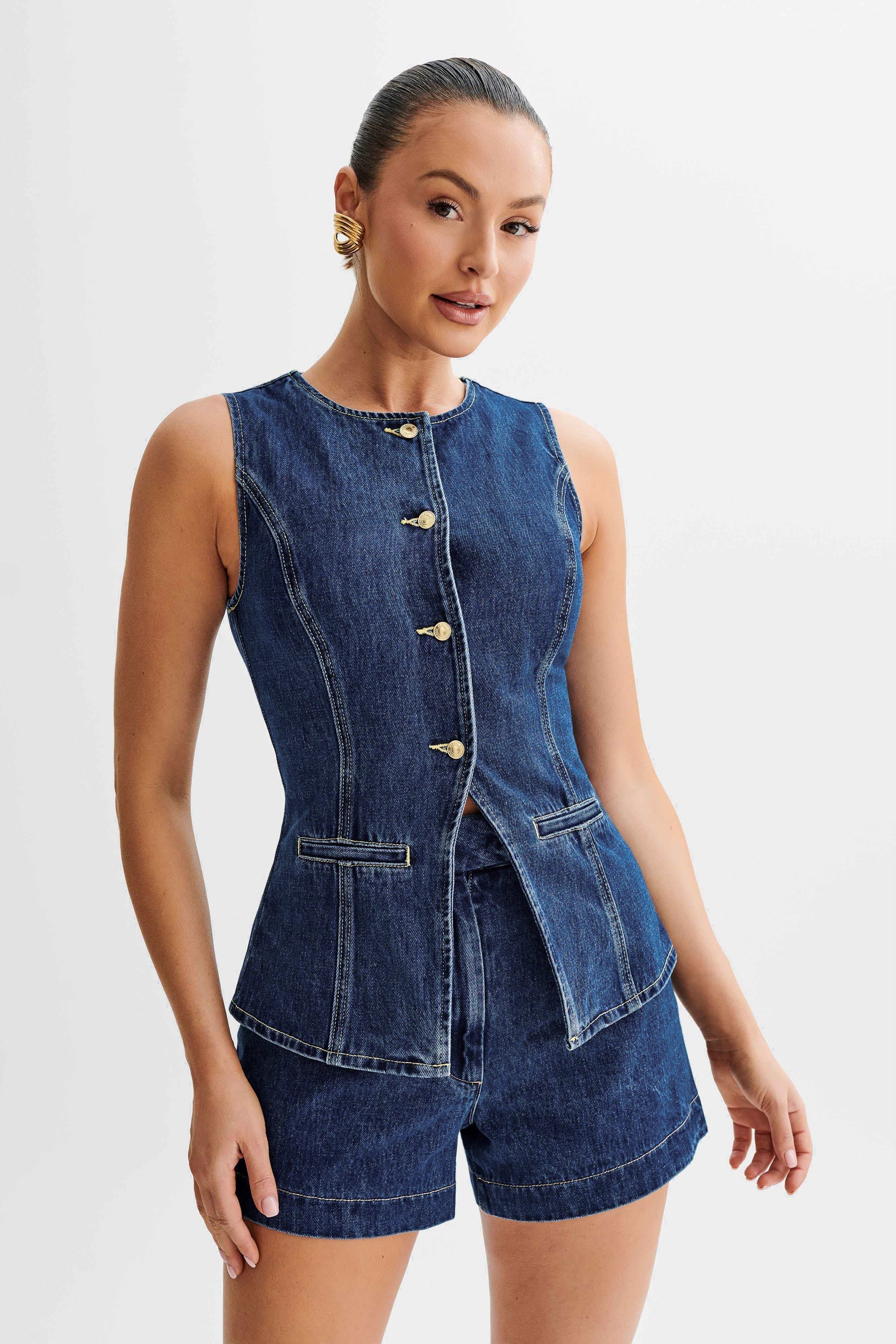 Weber™ | Trendiges Jeans-Set mit Knopf
