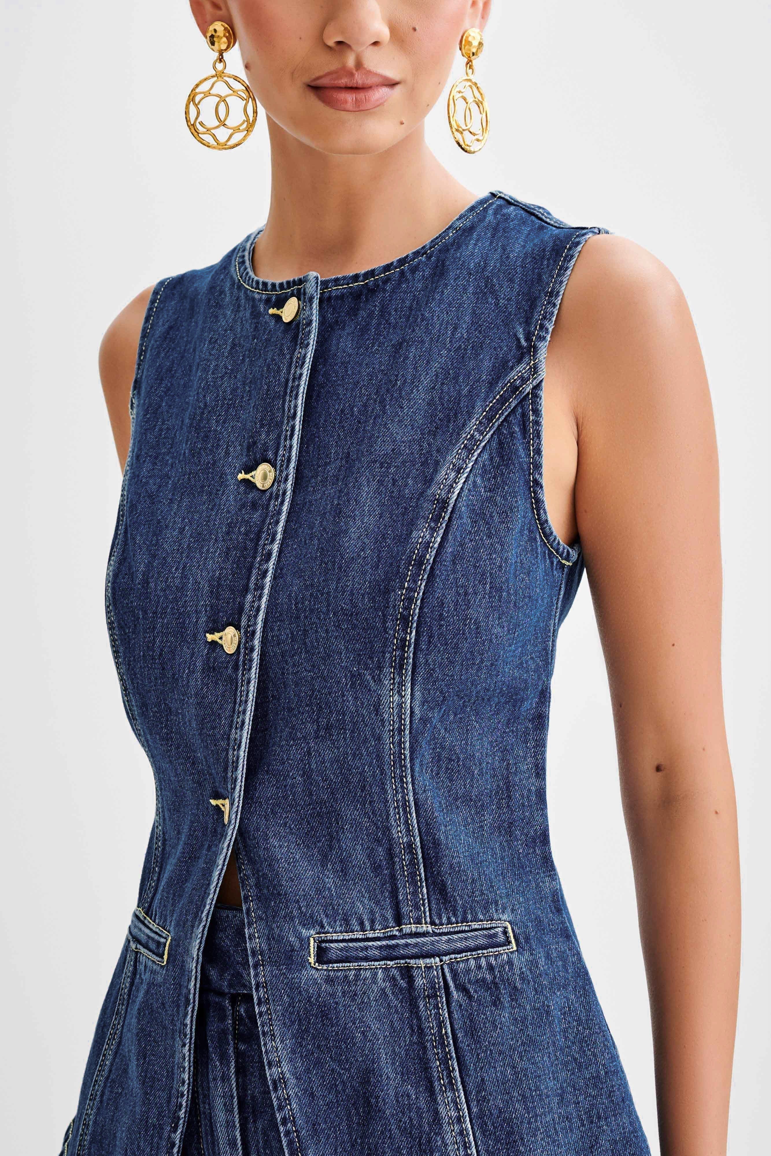 Weber™ | Trendiges Jeans-Set mit Knopf