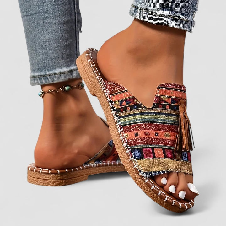 Weber™ | Leena - Bequeme und Flache Orthopädische Sandalen