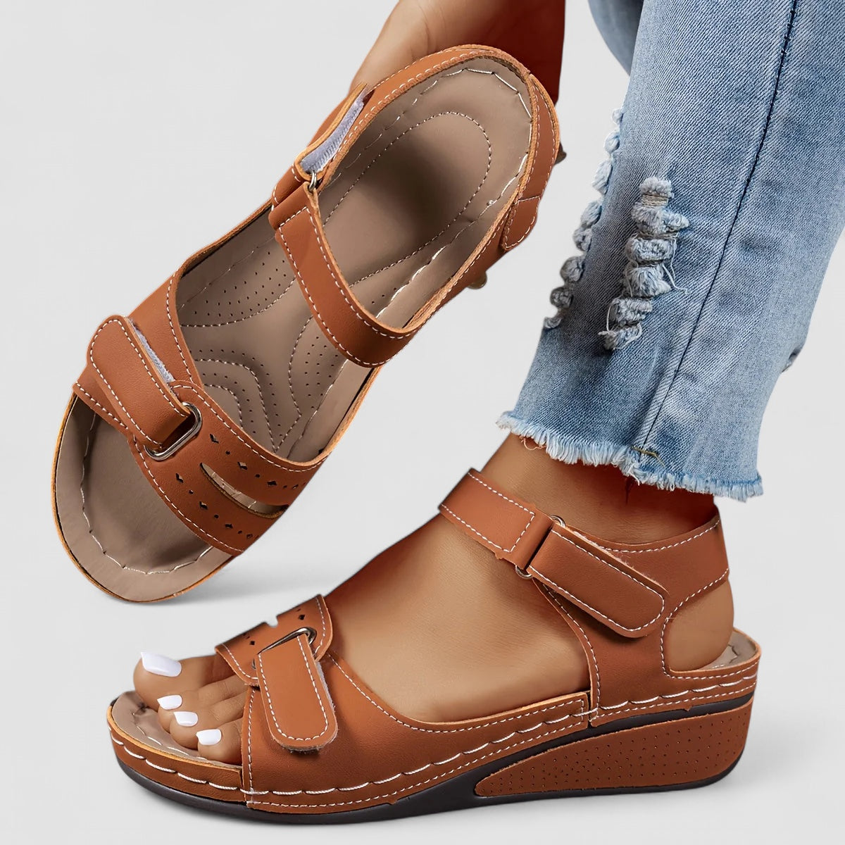 Weber™ | Aldona - Orthopädische Sandalen mit Absatz