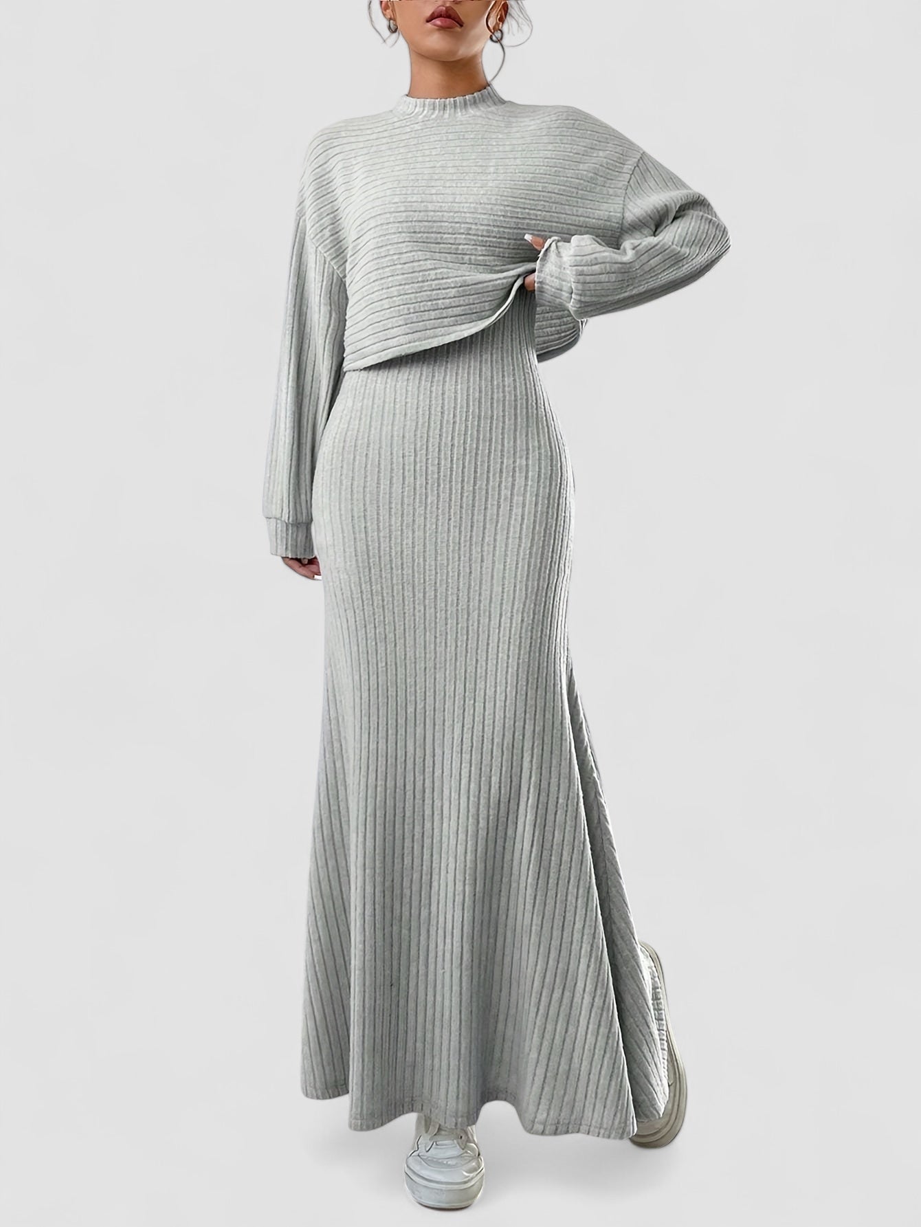 Weber™ | Entspannendes Kleid für Frauen + Kostenlose Strickjacke