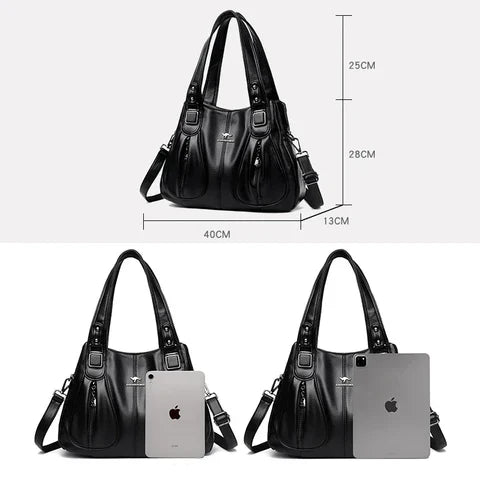 Weber™ | Ungezwungene vegane Lederhandtasche