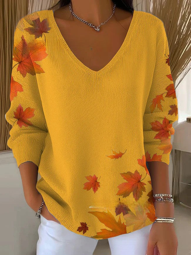 AURELIE | Pullover mit V-Ausschnitt