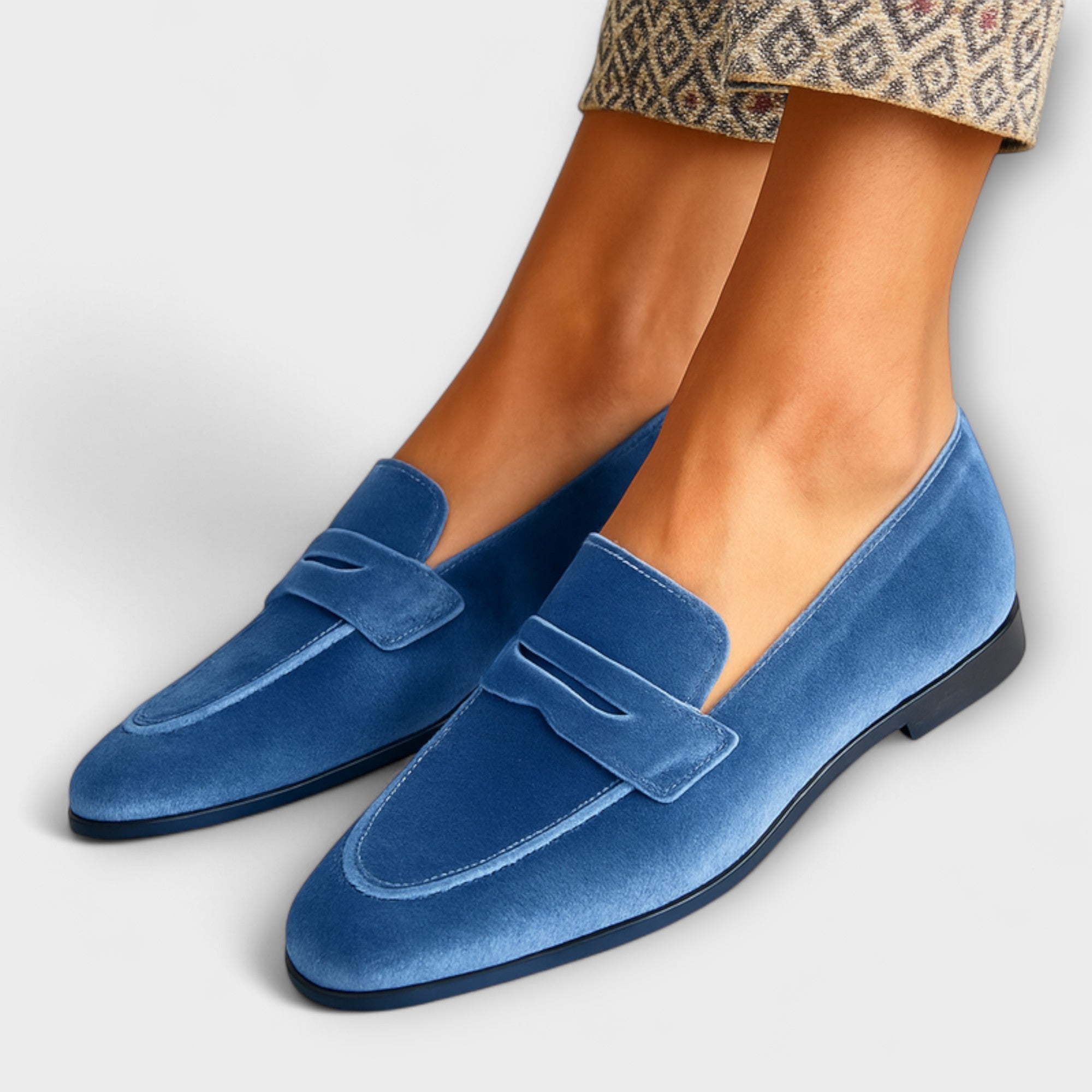 Weber™ | Louise - Weiche Samt-Leder-Loafer