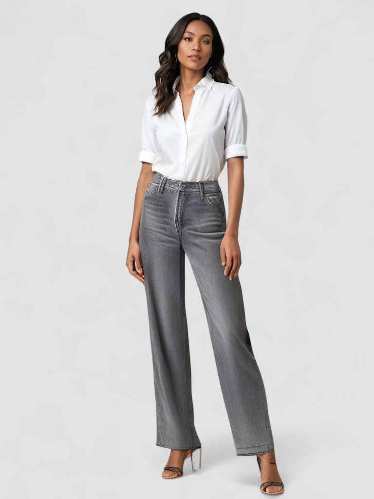 Weber™ | Graue Weite Jeans