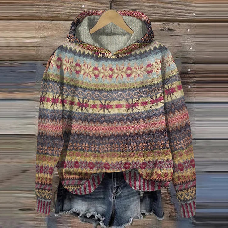 Weber™ | Lina - Gemütlicher Ethno-Pullover