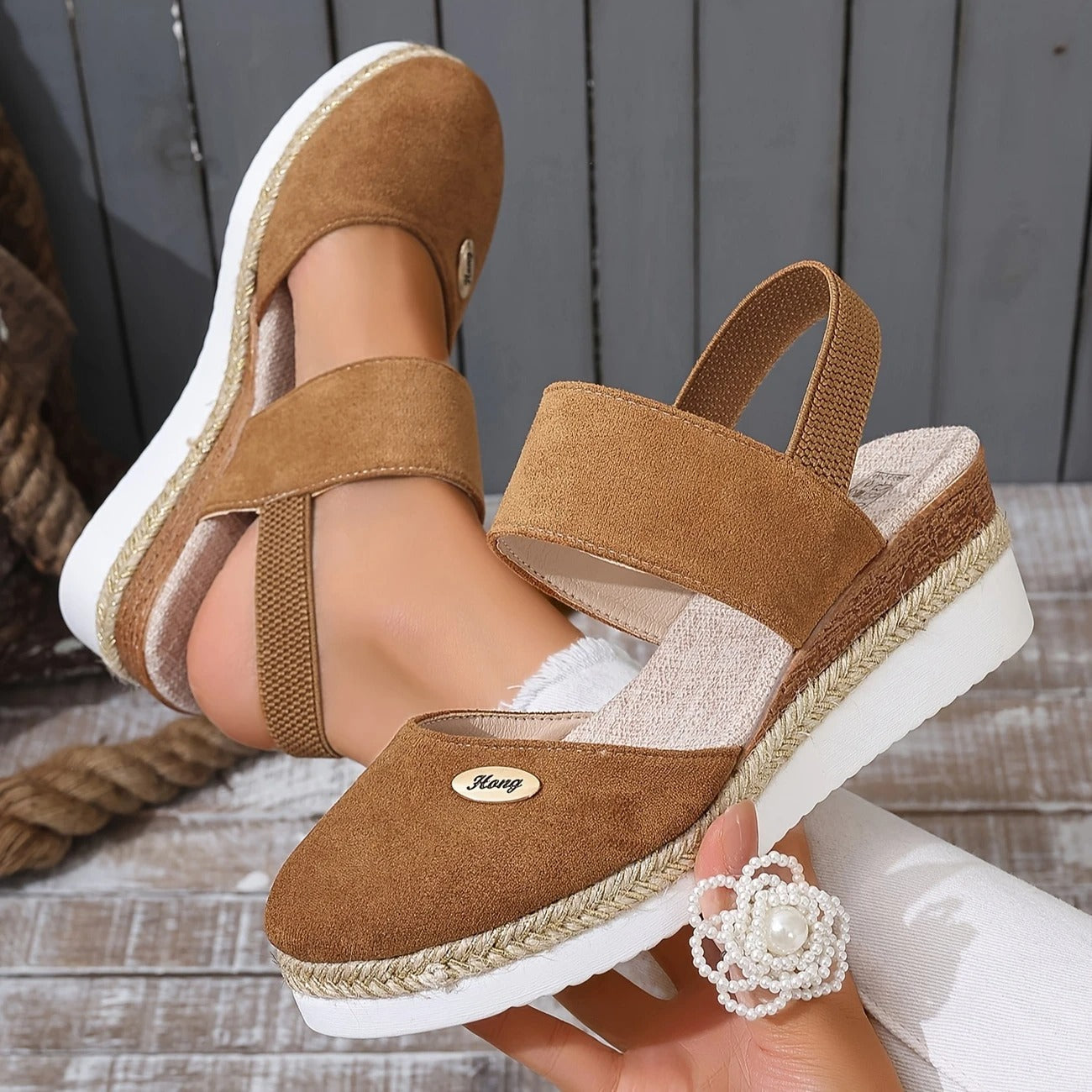 Weber™ | Antonia - Orthopädische Sandalen mit Absatz, Atmungsaktiv und Entspannend