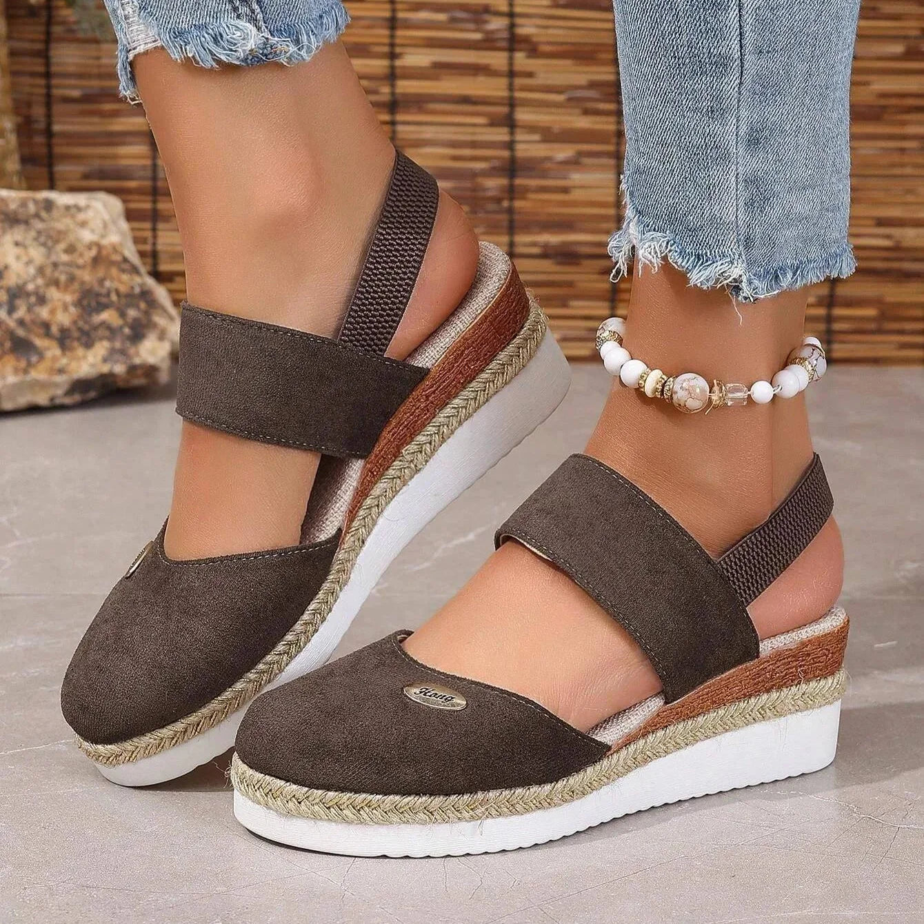 Weber™ | Antonia - Orthopädische Sandalen mit Absatz, Atmungsaktiv und Entspannend