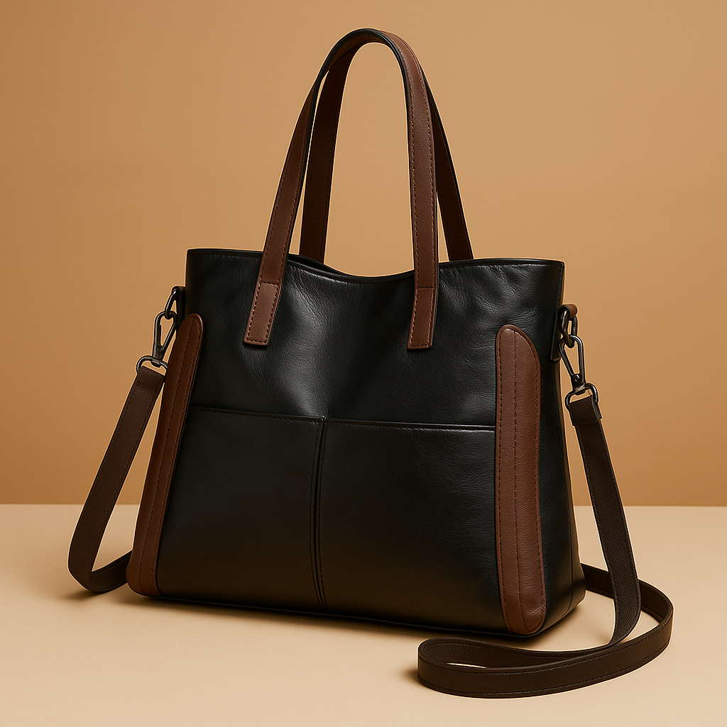 Weber™ | Klassische vegane Lederhandtasche