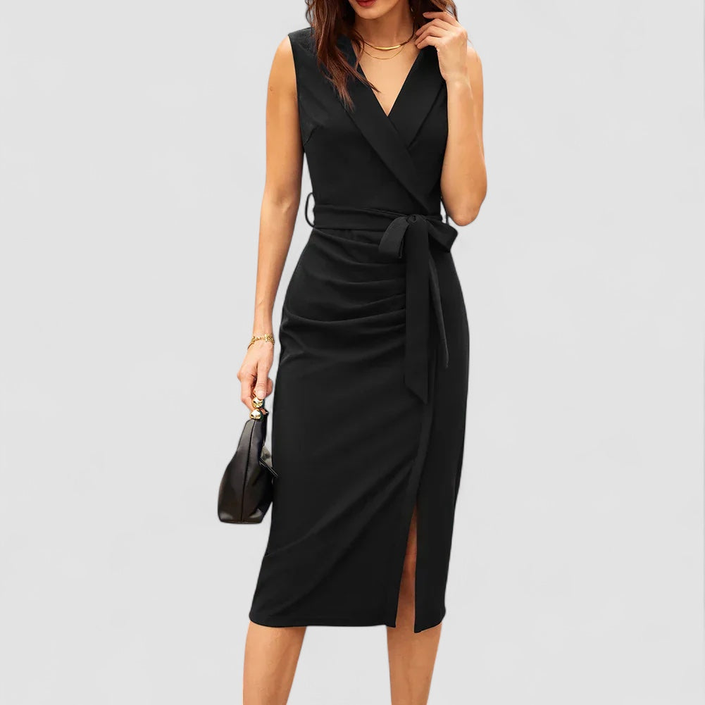 Weber™ | Stilvolles Wickelkleid mit bindbarem Gürtel