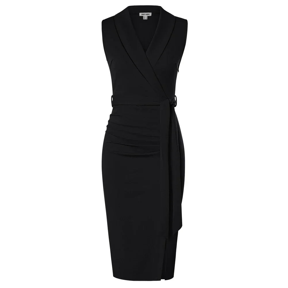 Weber™ | Stilvolles Wickelkleid mit bindbarem Gürtel