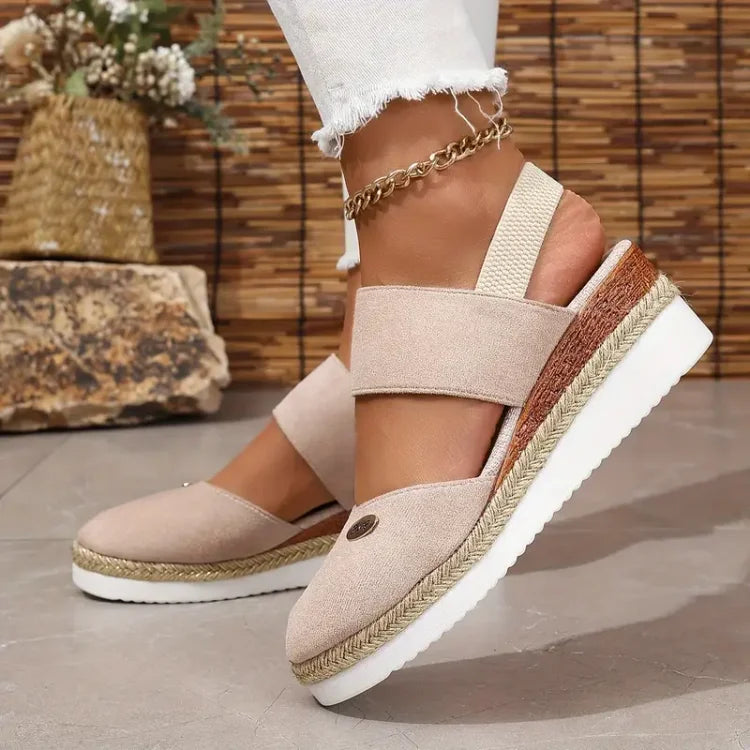 Weber™ | Antonia - Orthopädische Sandalen mit Absatz, Atmungsaktiv und Entspannend