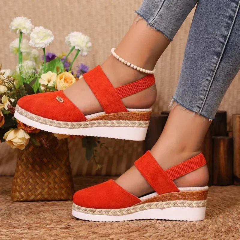 Weber™ | Antonia - Orthopädische Sandalen mit Absatz, Atmungsaktiv und Entspannend