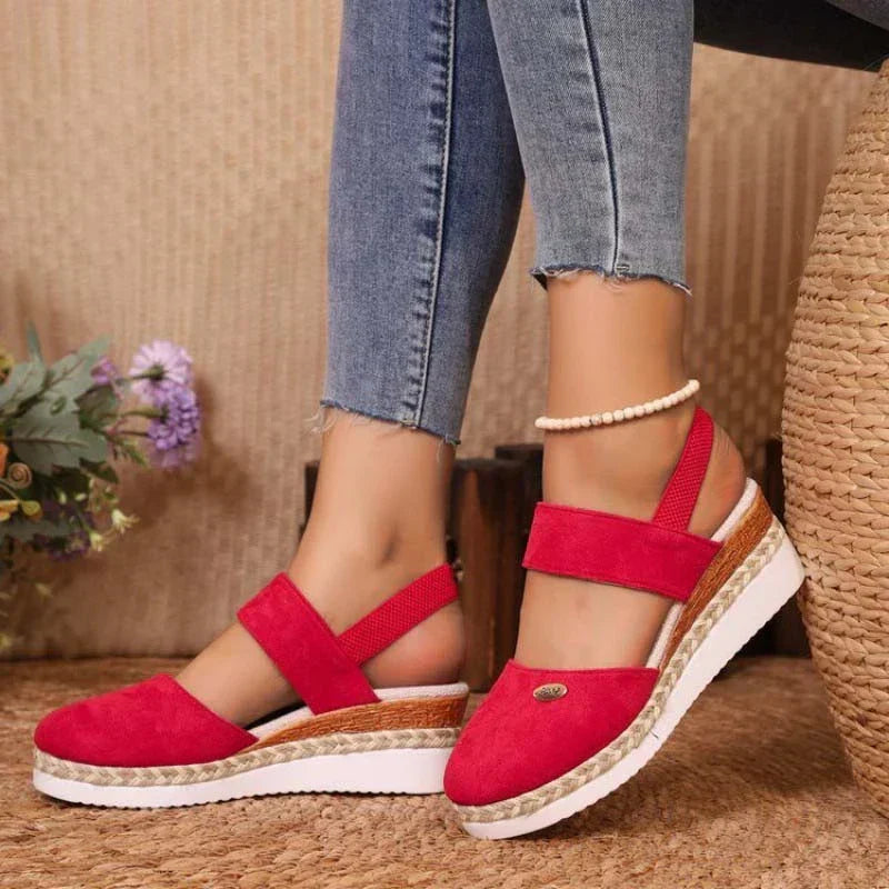 Weber™ | Antonia - Orthopädische Sandalen mit Absatz, Atmungsaktiv und Entspannend