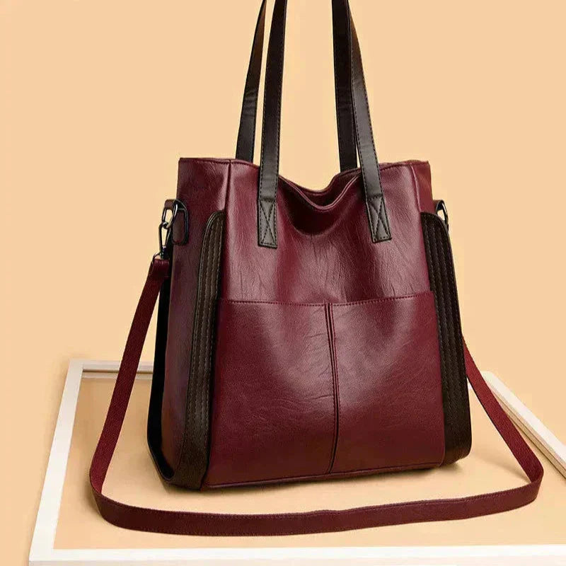 Weber™ | Klassische vegane Lederhandtasche