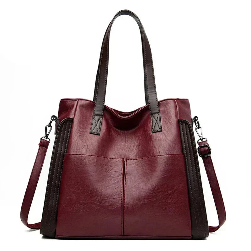 Weber™ | Klassische vegane Lederhandtasche