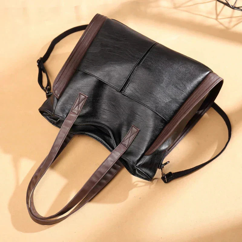 Weber™ | Klassische vegane Lederhandtasche