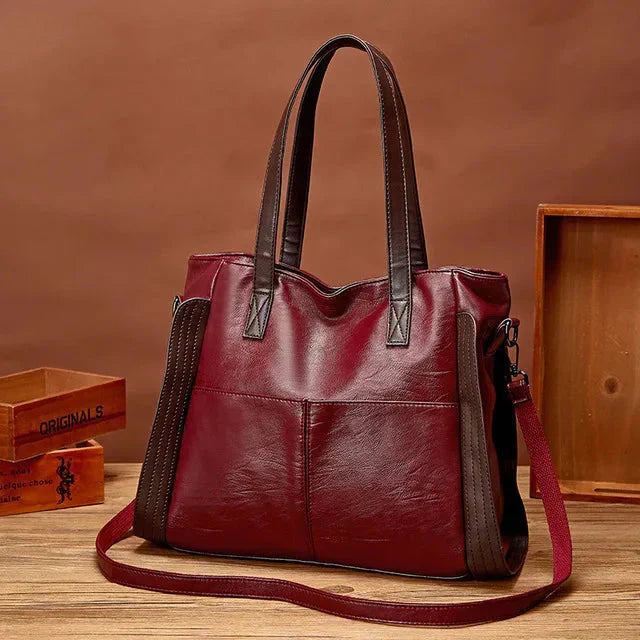 Weber™ | Klassische vegane Lederhandtasche