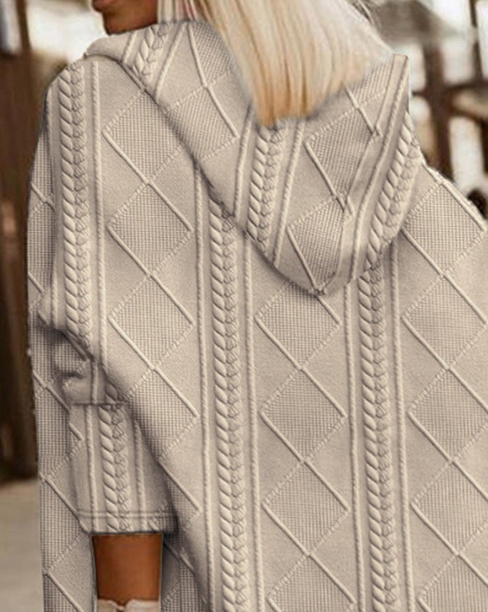 Weber™ Langer Cardigan mit Kapuze