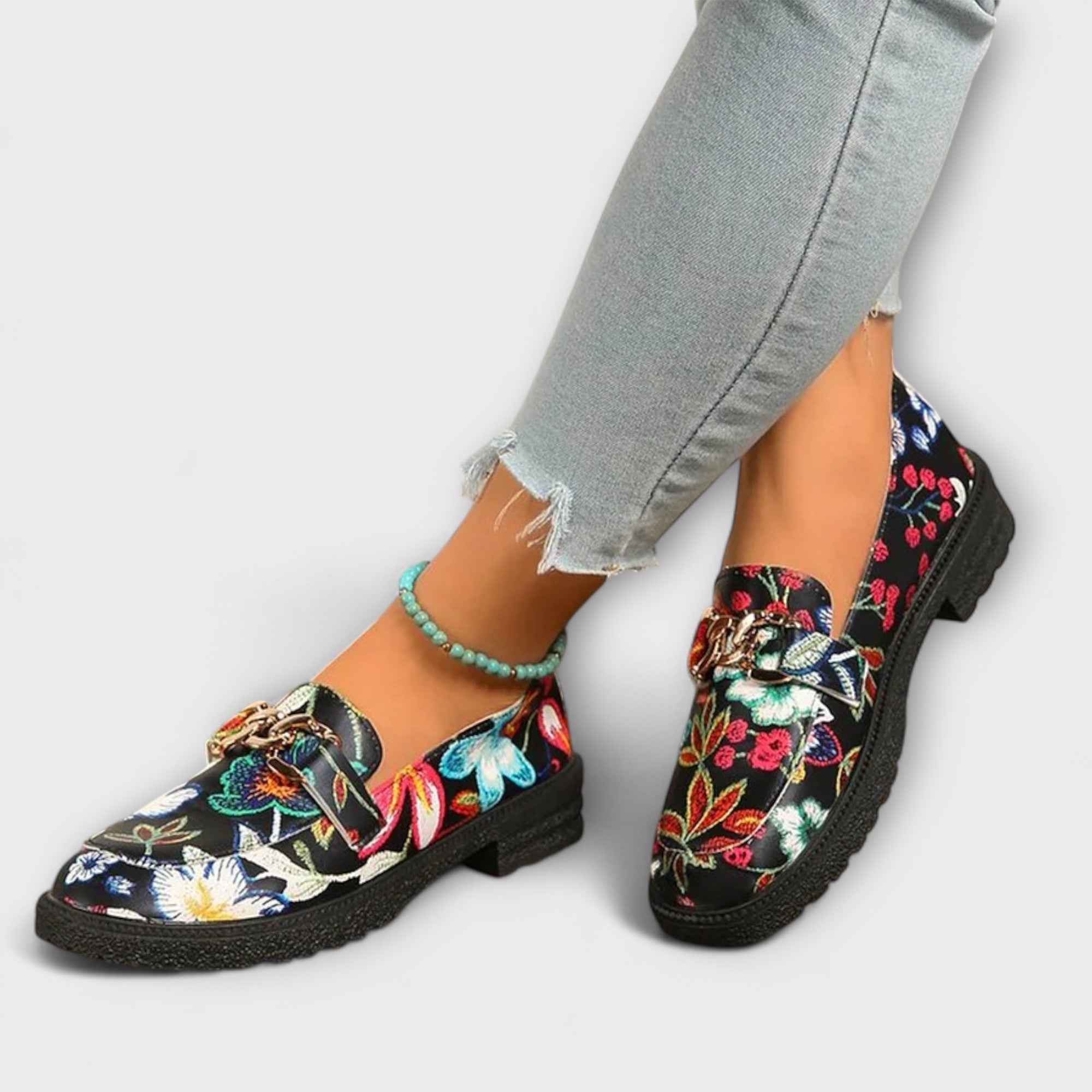 Weber™ | Orla – Mehrfarbige Loafer mit Blumenmuster