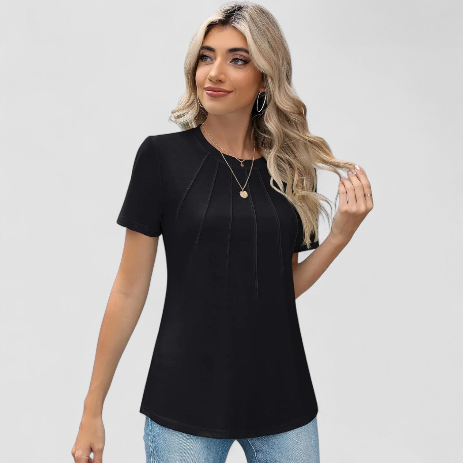 Weber™ | Noelie – Kurzarm-Shirt mit Nahtdetails
