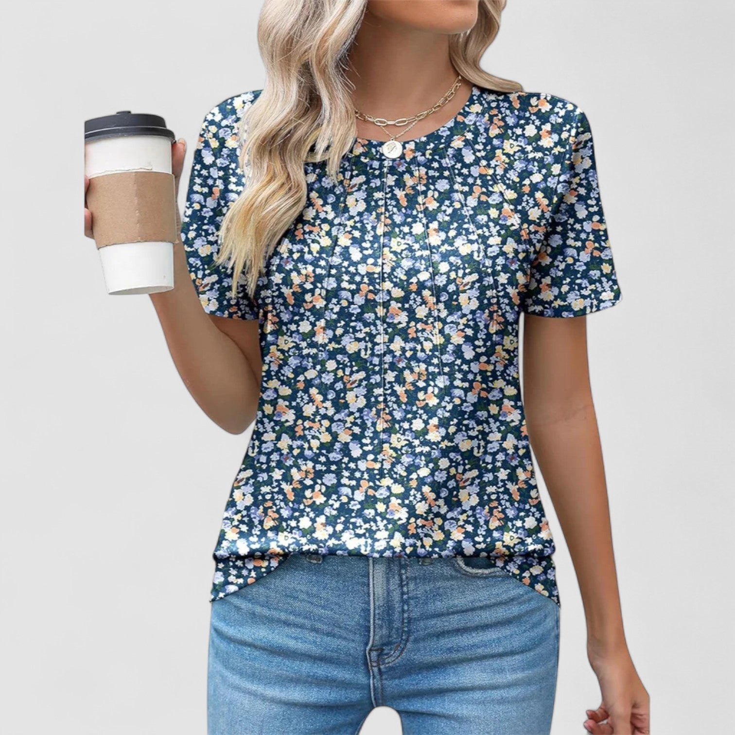 Weber™ | Noelie – Kurzarm-Shirt mit Nahtdetails