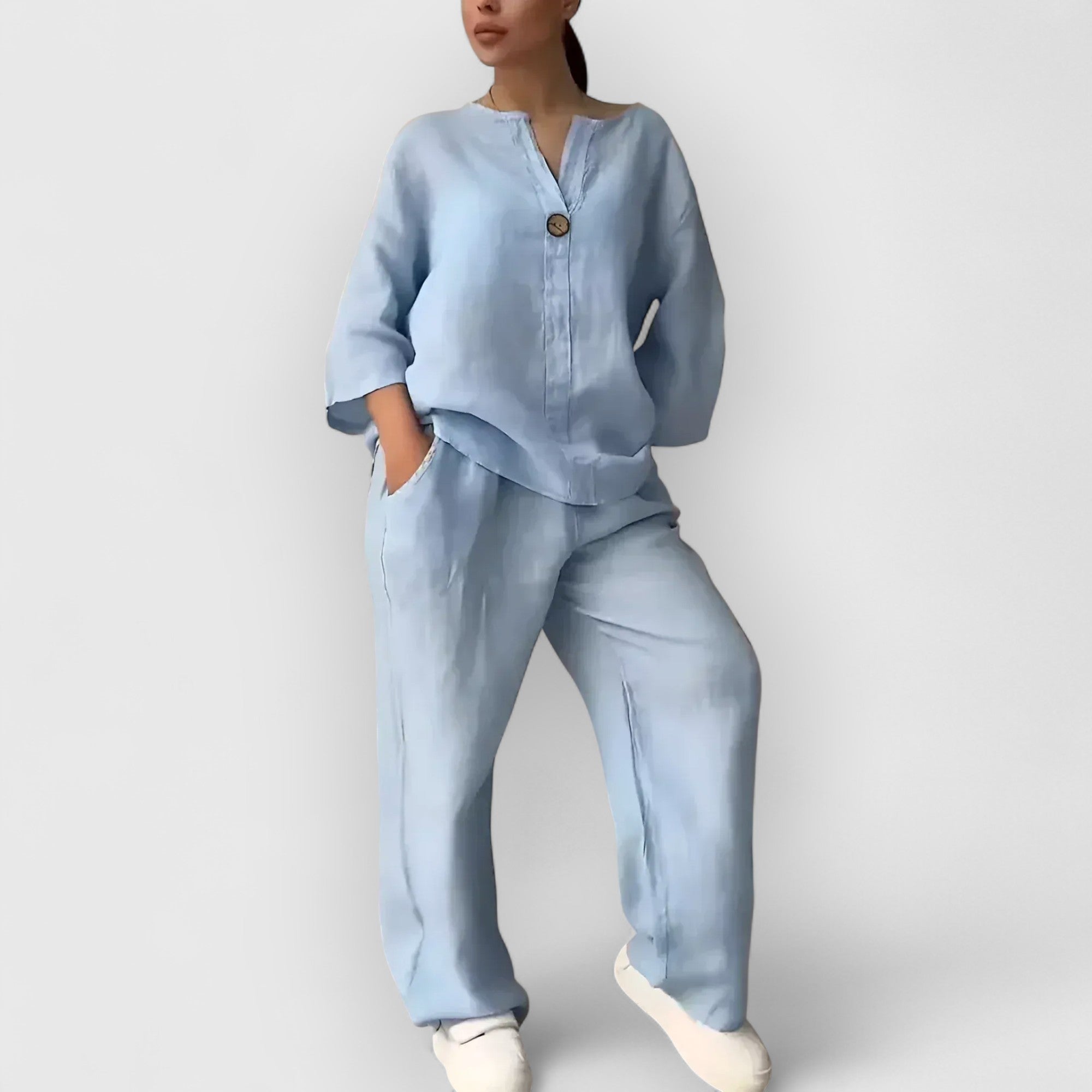 Weber™ | Margherita – Zweiteiliges Leinenmischset im lässigen, eleganten Stil