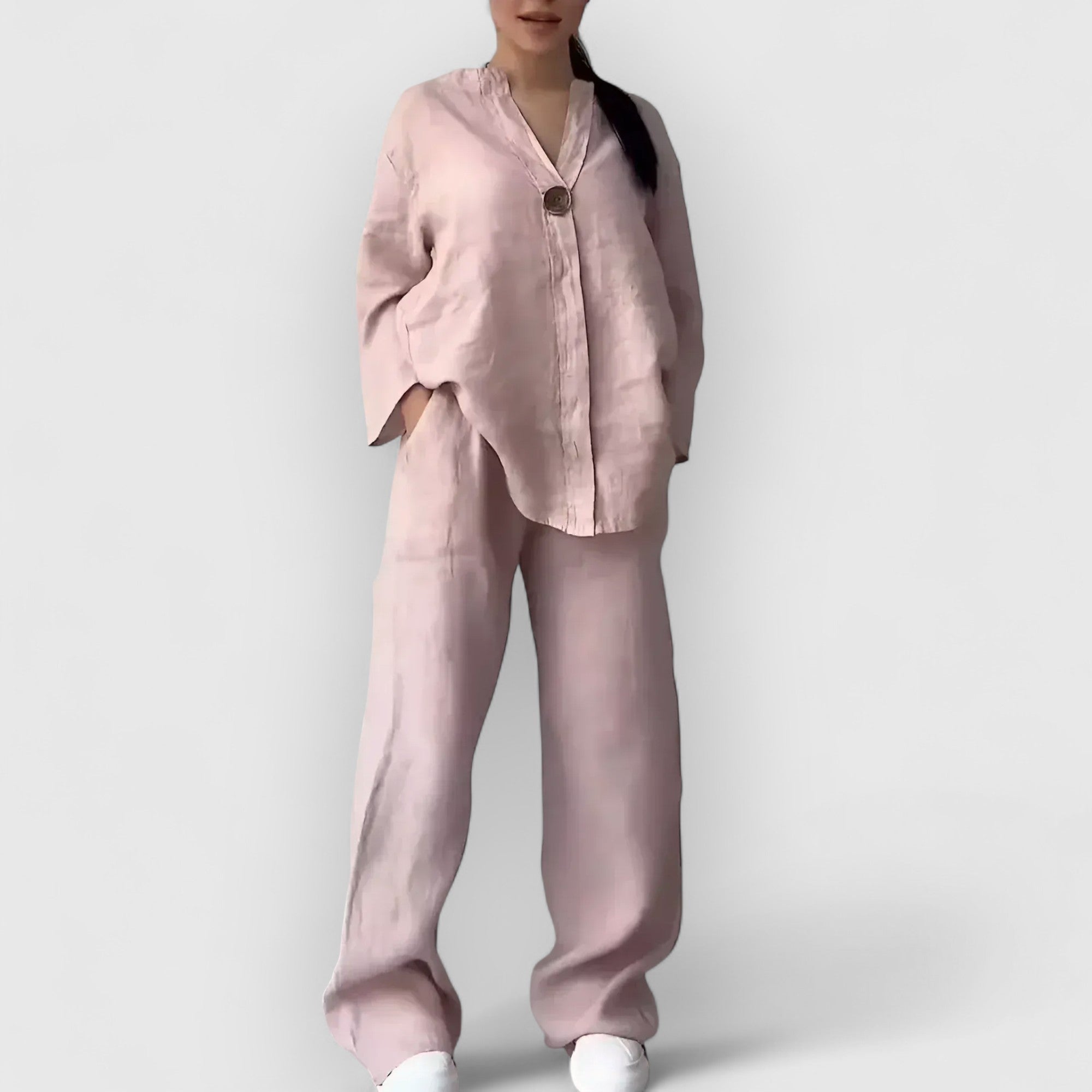 Weber™ | Margherita – Zweiteiliges Leinenmischset im lässigen, eleganten Stil