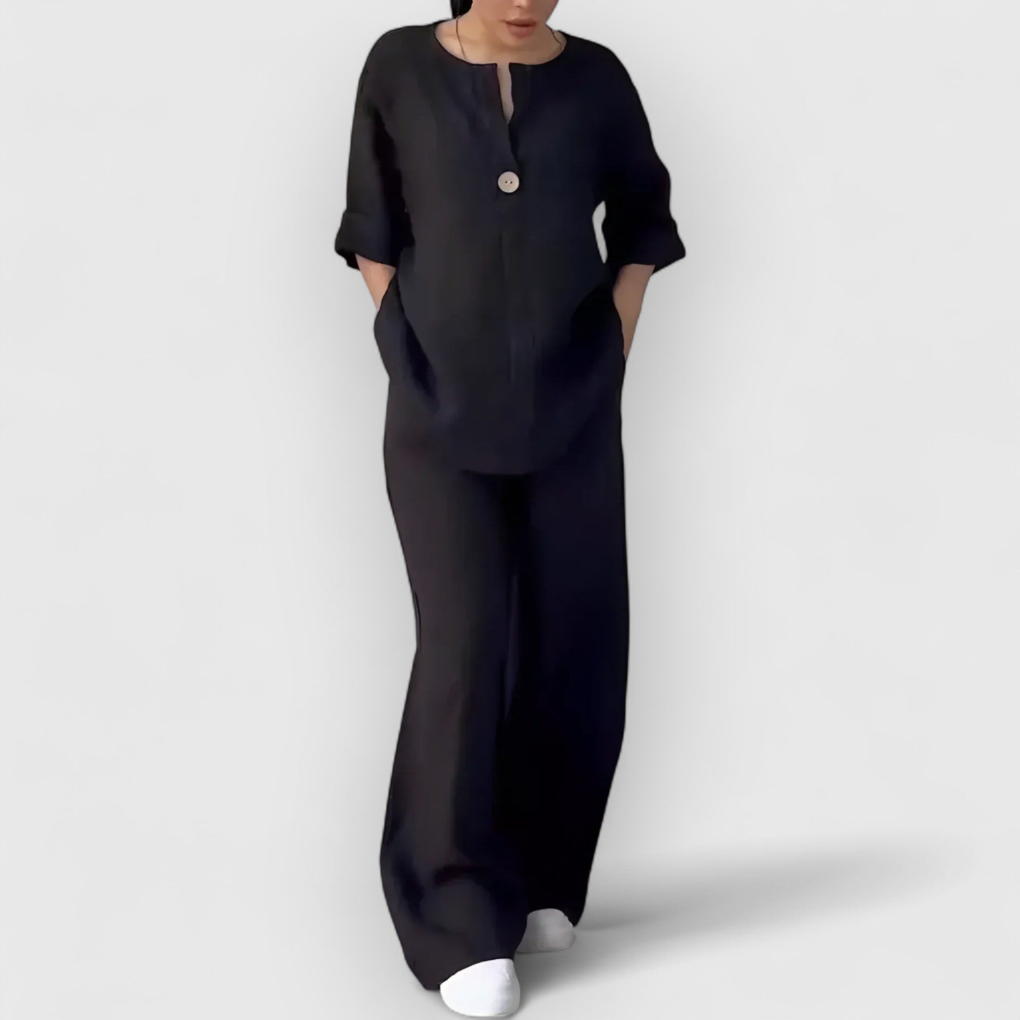 Weber™ | Margherita – Zweiteiliges Leinenmischset im lässigen, eleganten Stil