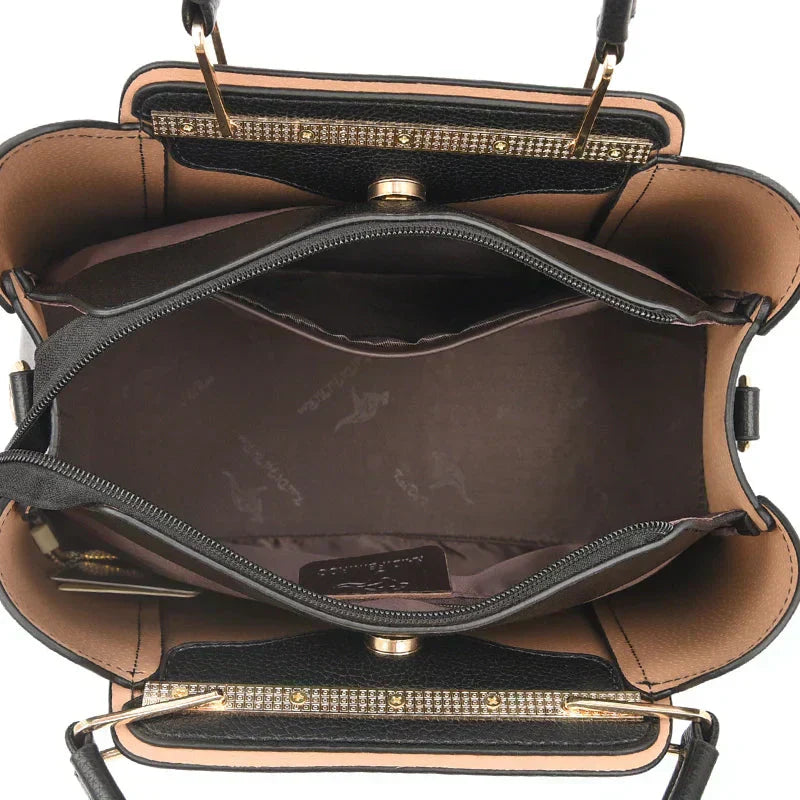 Weber™ | Weiche vegane Lederhandtasche